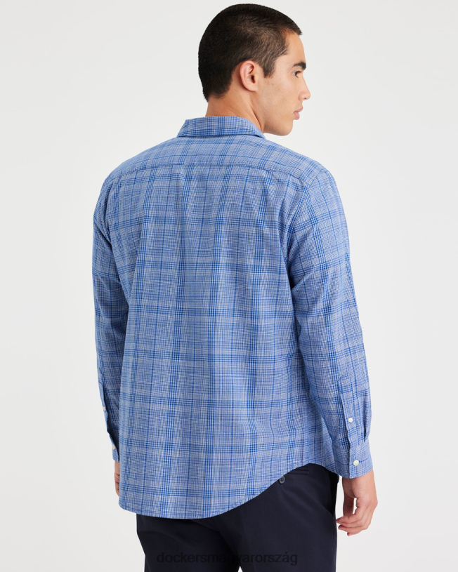 Dockers férfiak hétköznapi ing, normál szabású P840P173 ruházat efemer vintage indigó - kék