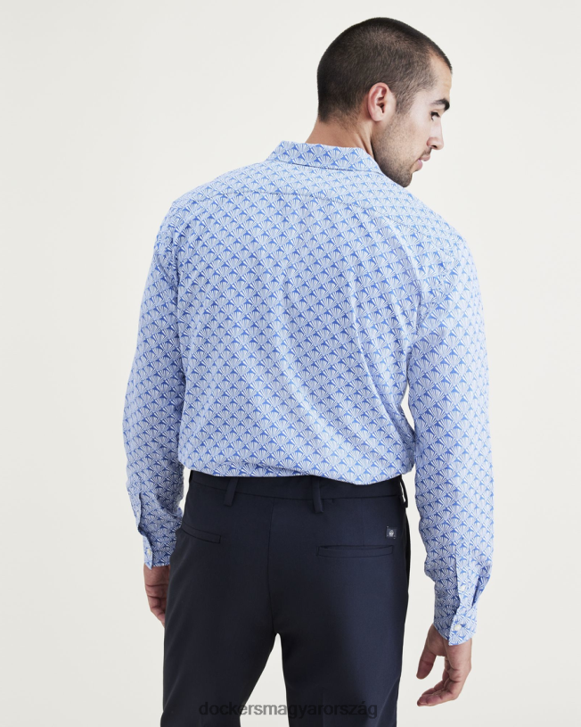 Dockers férfiak hétköznapi ing, normál szabású P840P624 ruházat delft - kék