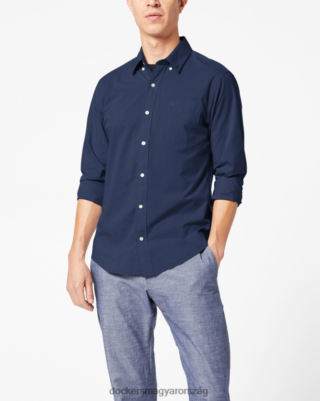 Dockers férfiak jellegzetes komfort flex ing, klasszikus fazon P840P13 ruházat középkori kék