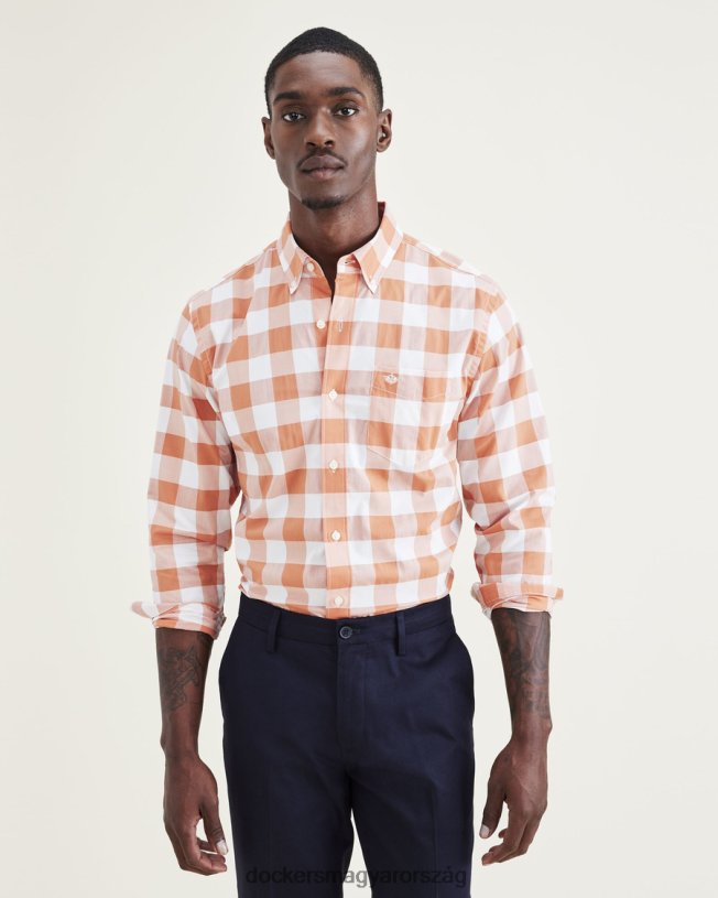 Dockers férfiak jellegzetes komfort flex ing, klasszikus fazon P840P578 ruházat poros agyag - narancs
