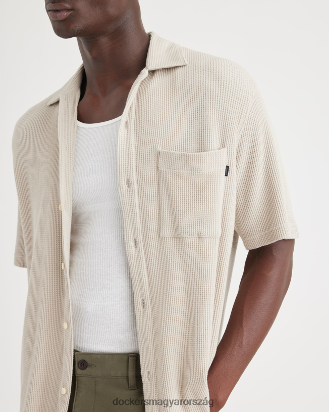 Dockers férfiak kötött gombos, szabályos szabású P840P169 ruházat szemcsés - szürke