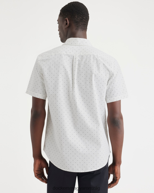 Dockers férfiak nélkülözhetetlen gombos ing, klasszikus fazon P840P166 ruházat csillogó sötétkék blézer - kék