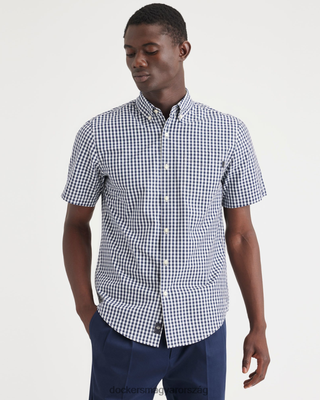 Dockers férfiak nélkülözhetetlen gombos ing, klasszikus fazon P840P167 ruházat basinni sötétkék blézer - kék