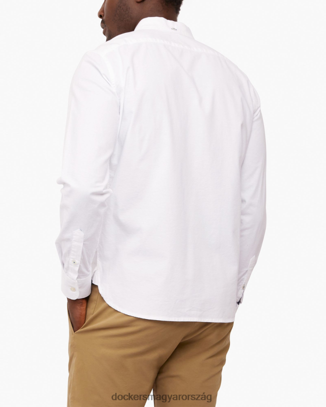 Dockers férfiak stretch oxford, vékony szabású (nagy és magas) P840P878 ruházat fényes fehér