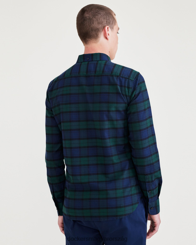 Dockers férfiak sztreccs oxford ing, vékony szabású P840P686 ruházat sötétkék blézer - kék