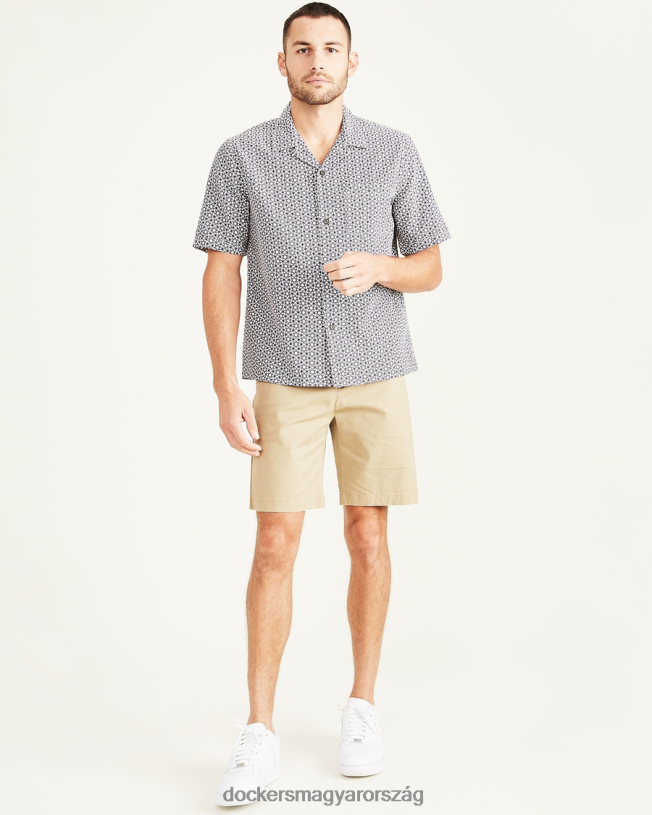 Dockers férfiak tábori galléros ing, laza szabású P840P529 ruházat szőlő - lila