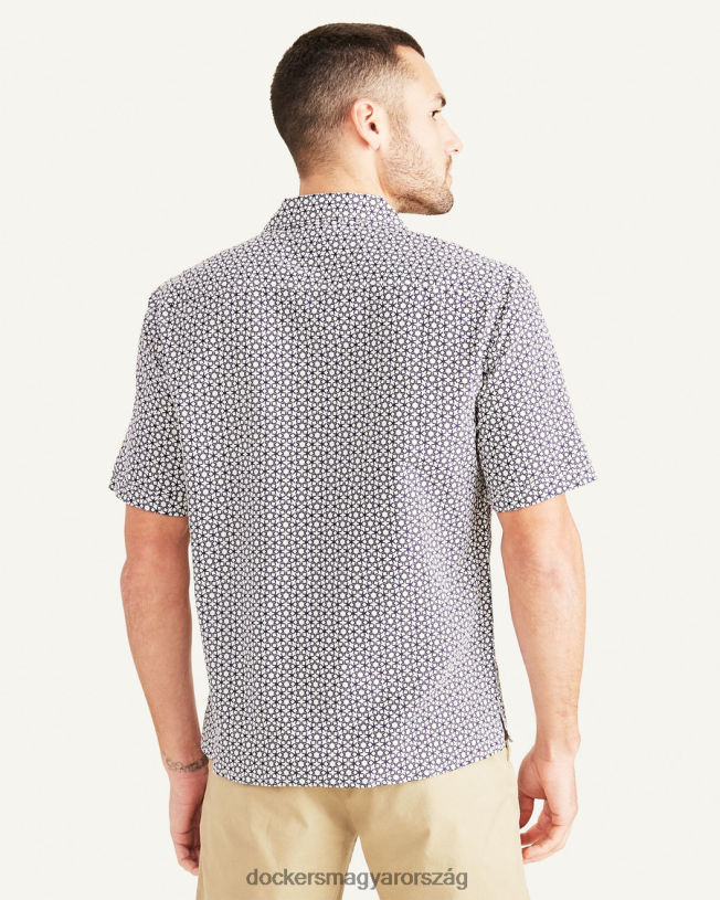 Dockers férfiak tábori galléros ing, laza szabású P840P529 ruházat szőlő - lila