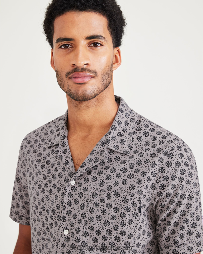 Dockers férfiak tábori galléros ing, normál szabású P840P528 ruházat lila galamb - lila