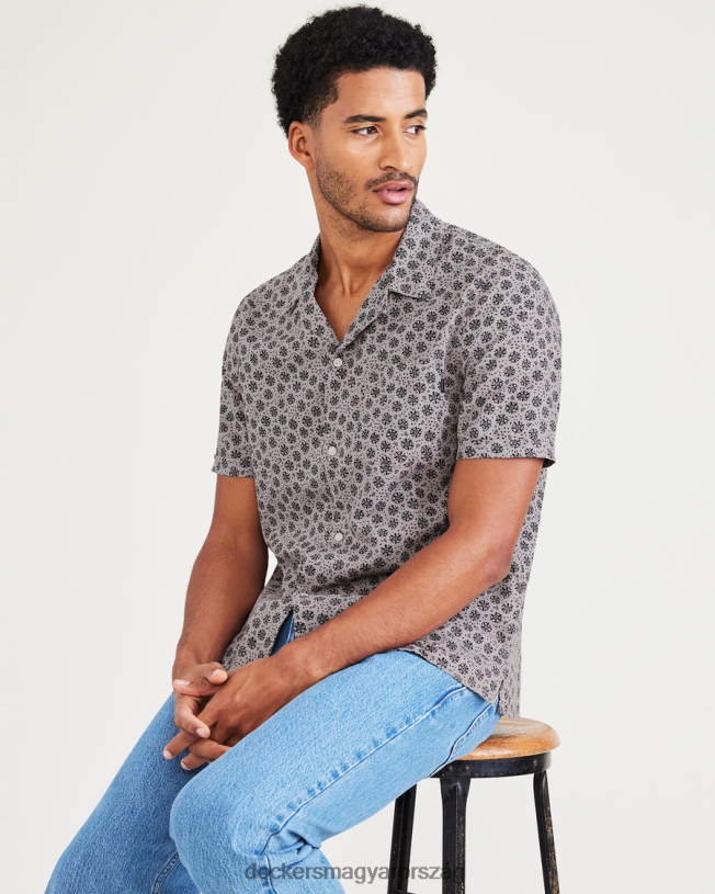 Dockers férfiak tábori galléros ing, normál szabású P840P528 ruházat lila galamb - lila