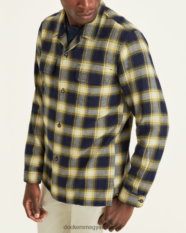 Dockers férfiak tábori ing, normál szabású P840P845 ruházat pembroke - kék