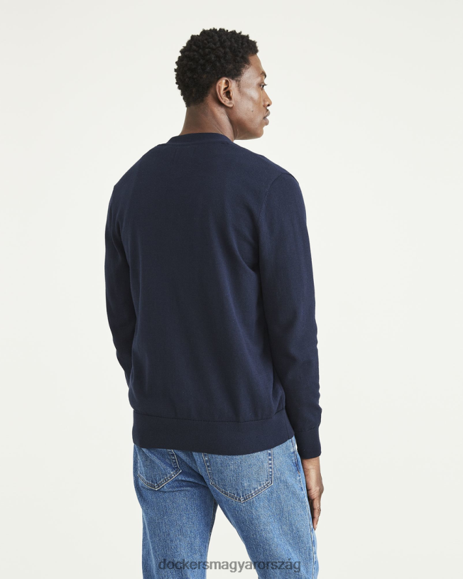 Dockers férfiak kardigán, normál szabású P840P301 ruházat sötétkék blézer - kék