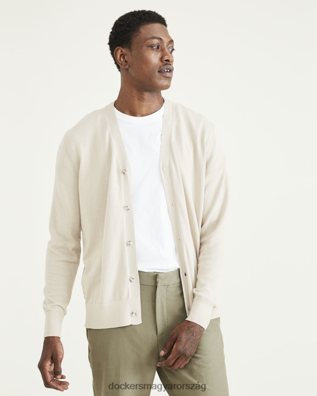 Dockers férfiak kardigán pulóver, normál szabású P840P771 ruházat szaharai khaki