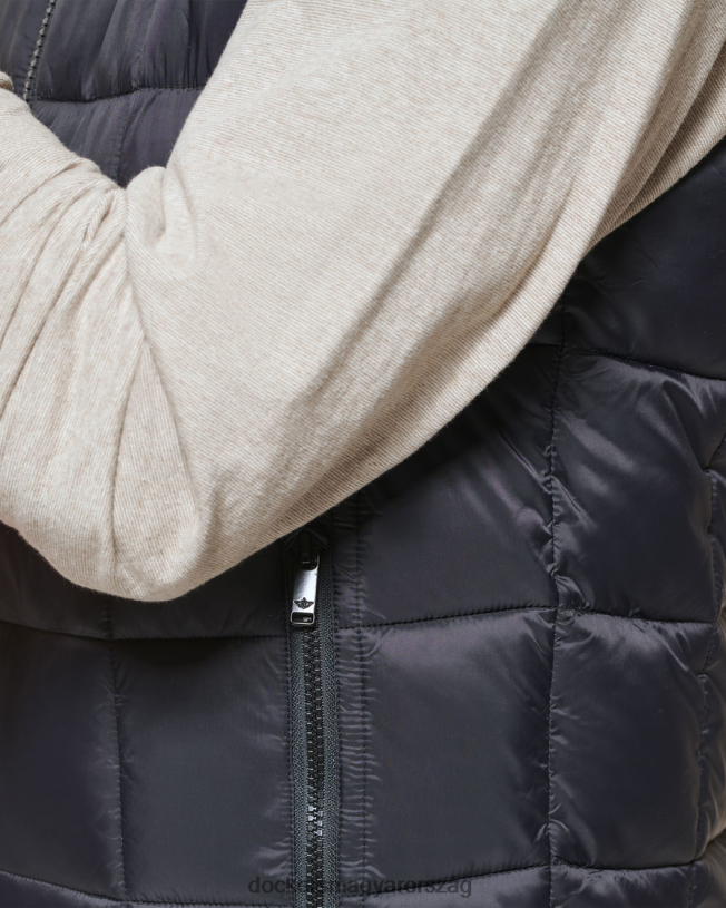 Dockers férfiak doboz paplan pufi mellény, normál szabású P840P838 ruházat fekete
