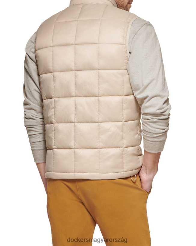 Dockers férfiak doboz paplan pufi mellény, normál szabású P840P840 ruházat khaki