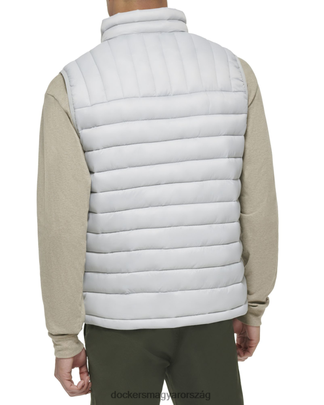 Dockers férfiak könnyű nylon csomagolható mellény P840P389 ruházat fólia - szürke