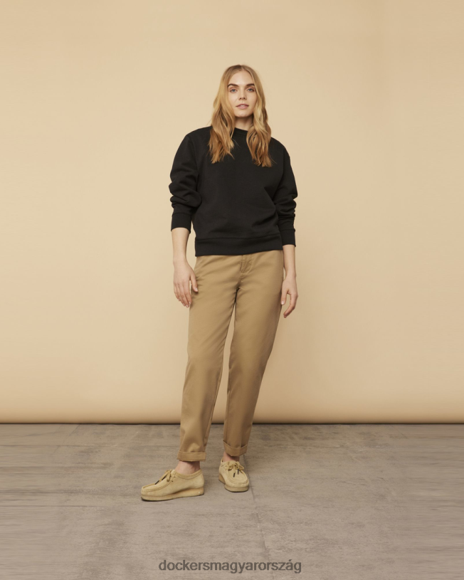 Dockers férfiak USA-ban készült chinos, relaed kúpos szabású P840P394 ruházat arany khaki