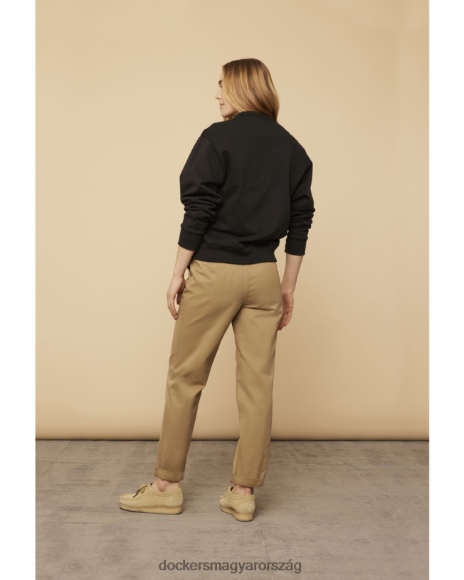 Dockers férfiak USA-ban készült chinos, relaed kúpos szabású P840P394 ruházat arany khaki