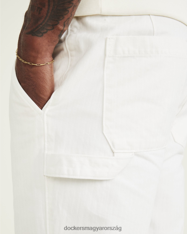 Dockers férfiak california asztalos nadrág, egyenes szabású P840P745 ruházat fehér