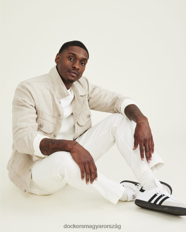 Dockers férfiak california asztalos nadrág, egyenes szabású P840P745 ruházat fehér