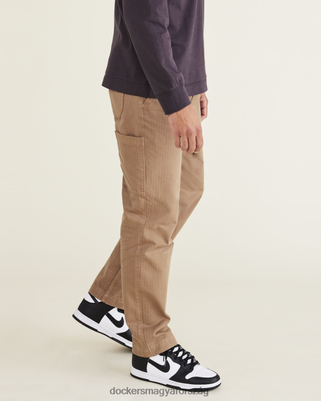 Dockers férfiak california asztalos nadrág, egyenes szabású P840P746 ruházat középbarna
