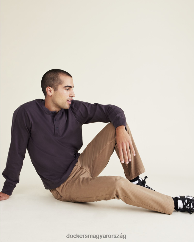 Dockers férfiak california asztalos nadrág, egyenes szabású P840P746 ruházat középbarna