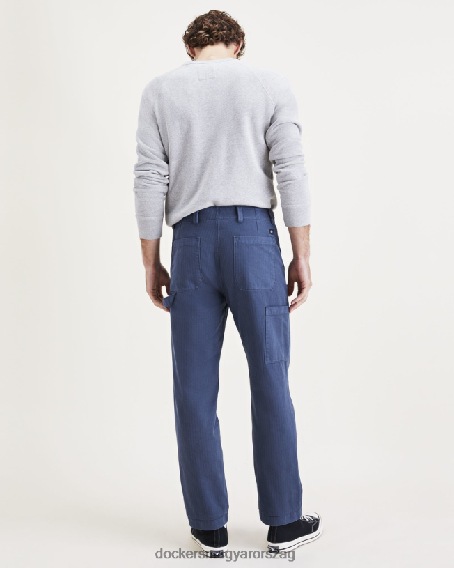 Dockers férfiak california asztalos nadrág, egyenes szabású P840P747 ruházat sötétkék