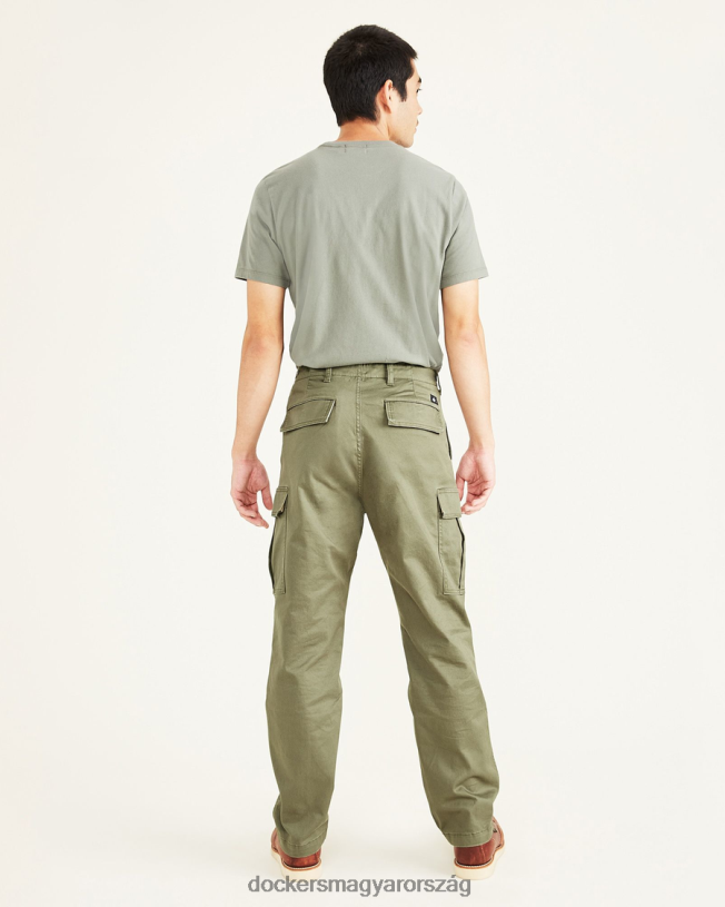 Dockers férfiak cargo nadrág, laza szabású P840P756 ruházat camo - zöld