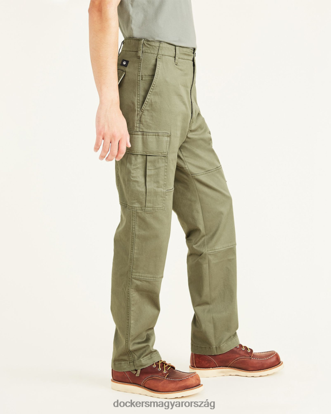 Dockers férfiak cargo nadrág, laza szabású P840P756 ruházat camo - zöld