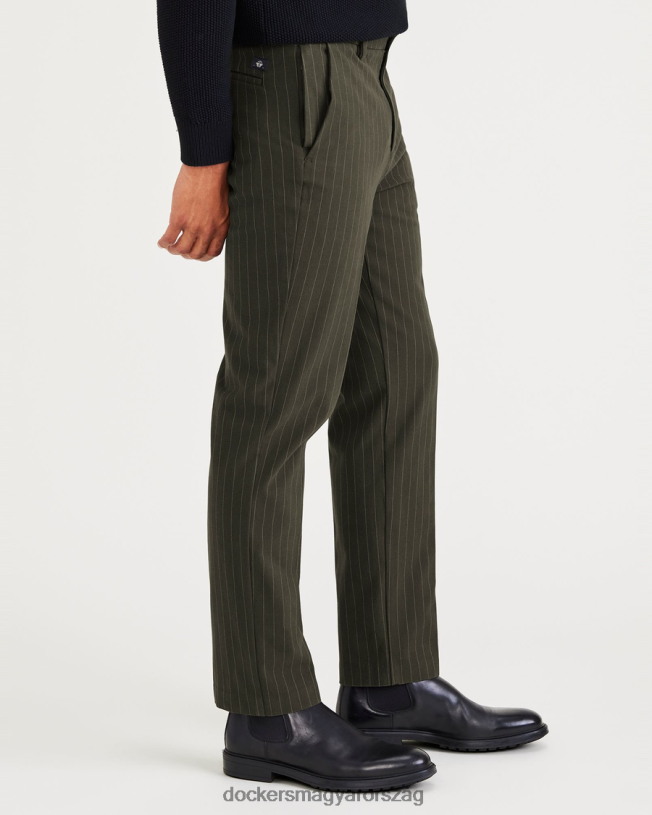 Dockers férfiak city ​​tech nadrág, egyenes szabású P840P781 ruházat rockerek erdei éjszaka - zöld