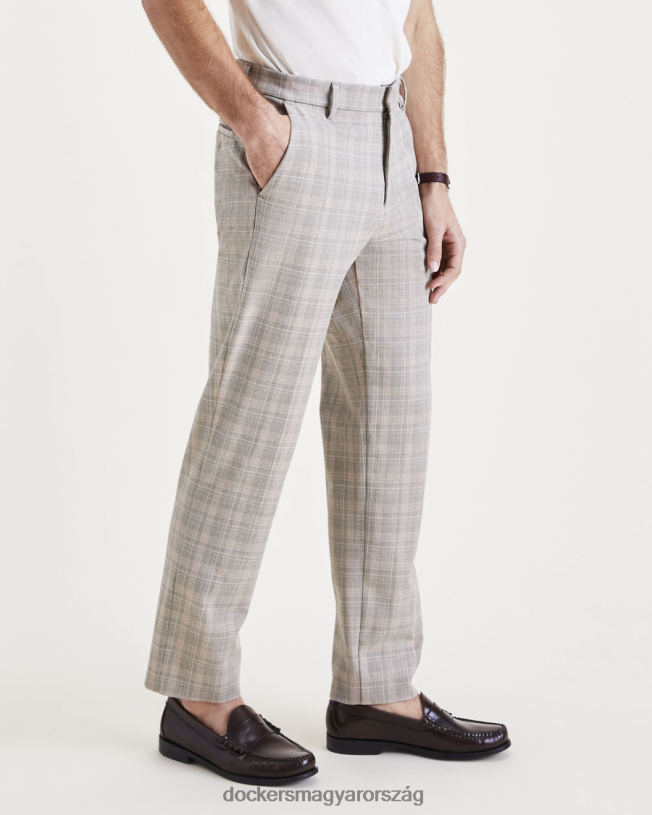 Dockers férfiak city ​​tech nadrág, egyenes szabású P840P784 ruházat szaharai khaki