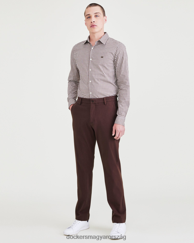 Dockers férfiak city ​​tech nadrág, vékony szabású P840P772 ruházat dekadens csokoládé - ​​barna