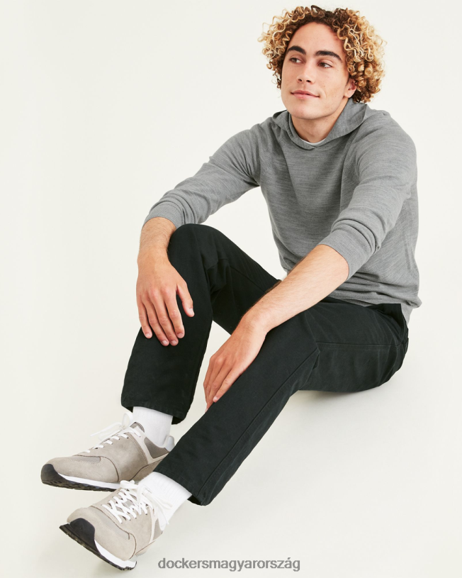 Dockers férfiak eredeti chinos, egyenes szabású P840P349 ruházat ásványi fekete