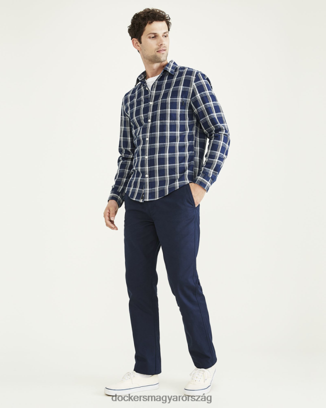 Dockers férfiak eredeti chinos, egyenes szabású P840P351 ruházat sötétkék blézer - kék