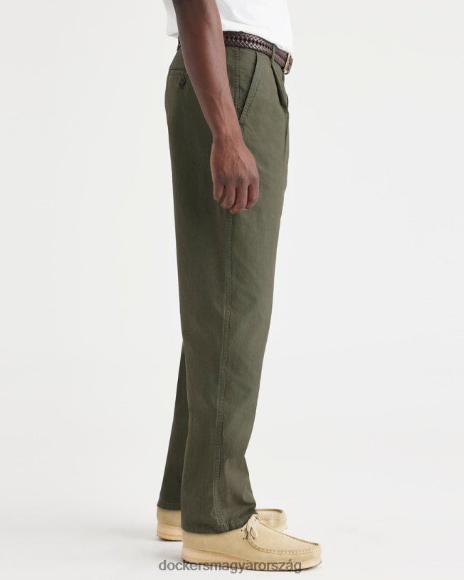 Dockers férfiak eredeti chinos, laza kúpos fazon P840P280 ruházat zöld ropogós