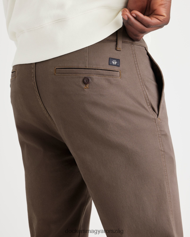 Dockers férfiak eredeti chinos, vékony szabású P840P275 ruházat kávé kvarc - barna