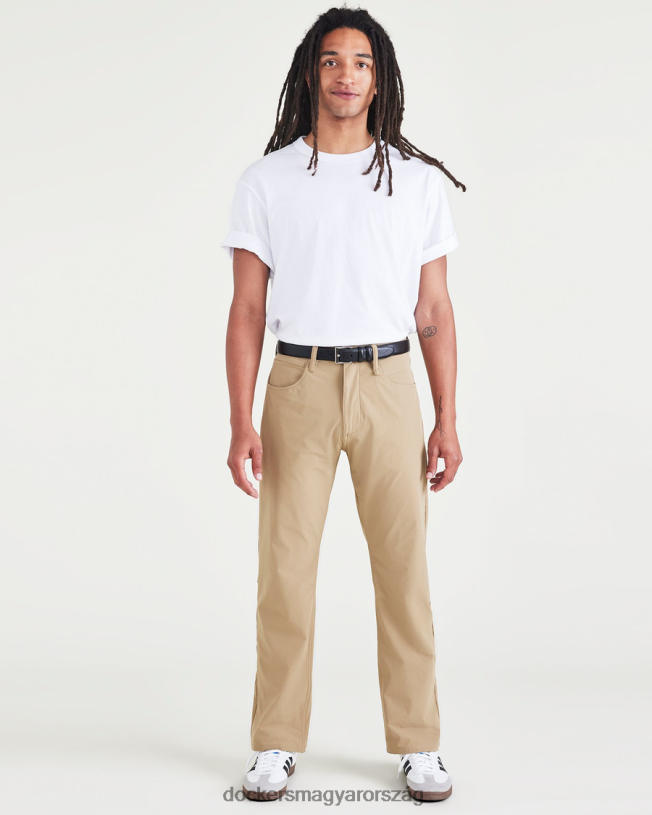 Dockers férfiak farmer szabású, egyenes szabású P840P268 ruházat új brit khaki