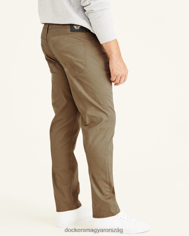 Dockers férfiak farmer szabású nadrág, egyenes szabású (nagy és magas) P840P470 ruházat új brit khaki