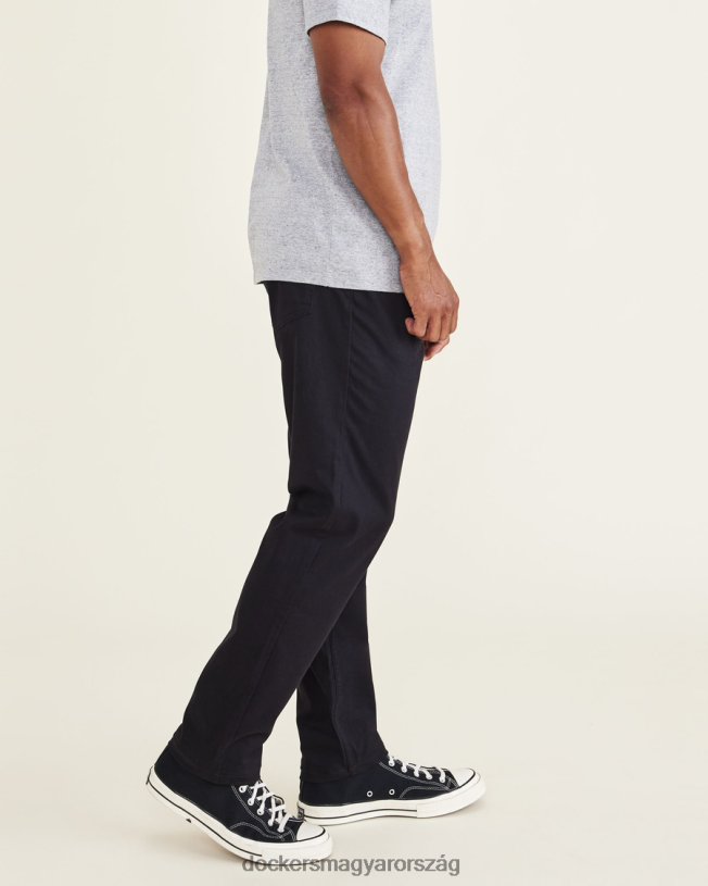 Dockers férfiak farmer szabású nadrág, sportos szabású P840P243 ruházat fekete