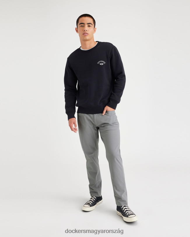 Dockers férfiak go nadrág, vékony kúpos szabású, airweave P840P69 ruházat cápabőr - szürke