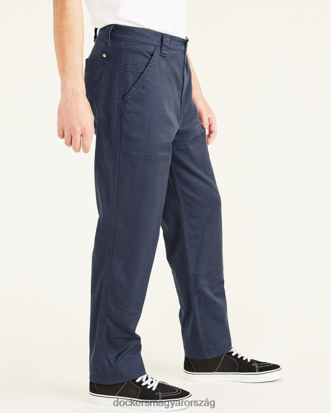 Dockers férfiak használati nadrág, egyenes szabású P840P417 ruházat sötétkék blézer - kék