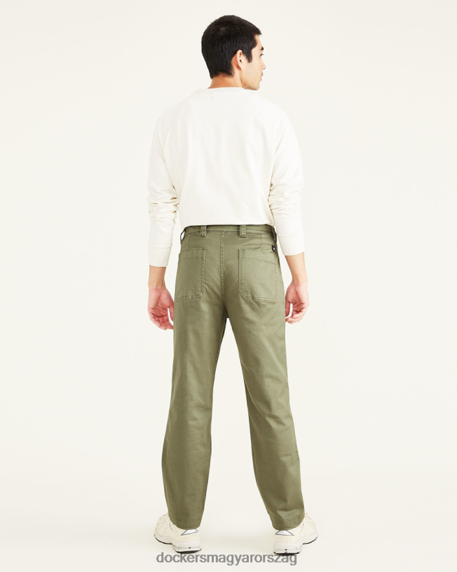 Dockers férfiak használati nadrág, egyenes szabású P840P716 ruházat camo - zöld