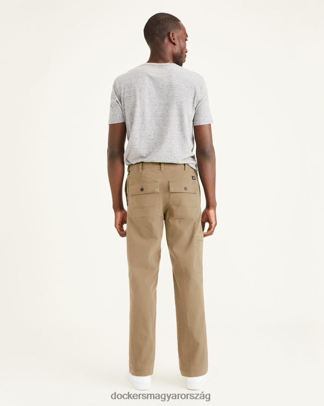 Dockers férfiak hozzáférő rakományok, egyenes illeszkedés P840P377 ruházat új brit khaki