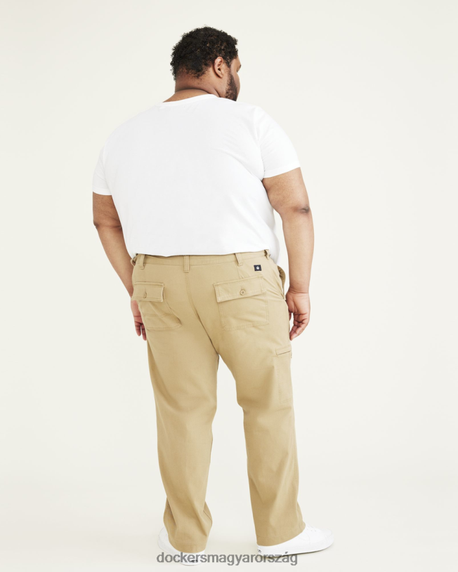 Dockers férfiak járható rakományok, egyenes illeszkedés (nagy és magas) P840P474 ruházat új brit khaki