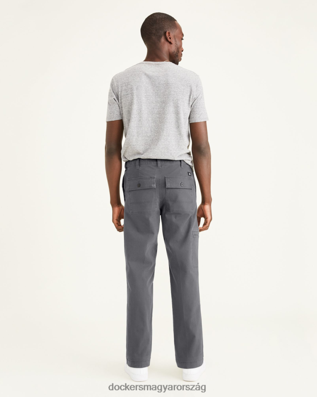 Dockers férfiak járható rakományok, egyenes illeszkedés (nagy és magas) P840P476 ruházat burma szürke