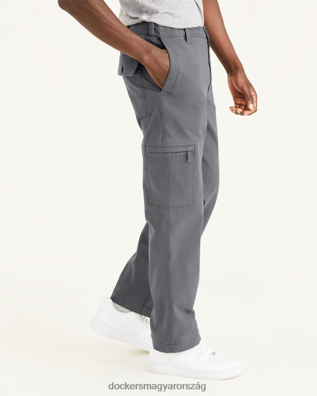 Dockers férfiak járható rakományok, egyenes illeszkedés (nagy és magas) P840P476 ruházat burma szürke