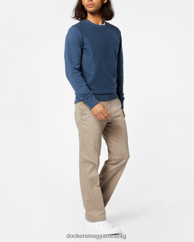 Dockers férfiak jellegzetes khaki, egyenes szabású P840P80 ruházat fa farkas - cser