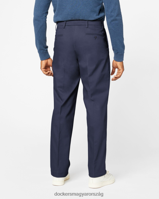 Dockers férfiak jellegzetes khakis, nyugodt szabású P840P76 ruházat sötétkék