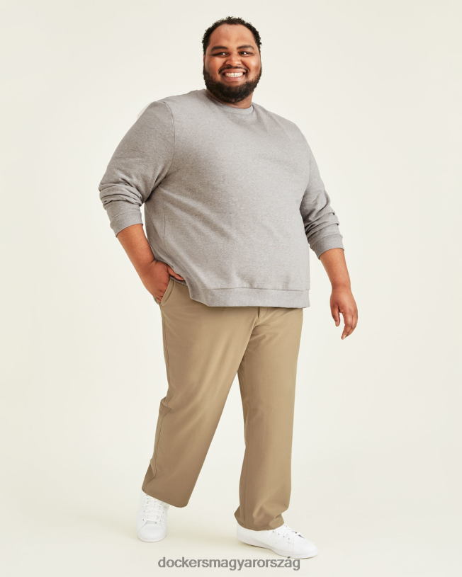 Dockers férfiak kényelmes kötött chino, egyenes szabású (nagy és magas) P840P887 ruházat igazi chino - tan