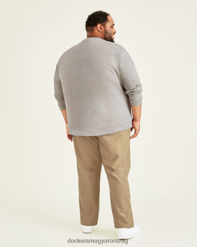 Dockers férfiak kényelmes kötött chino, egyenes szabású (nagy és magas) P840P887 ruházat igazi chino - tan