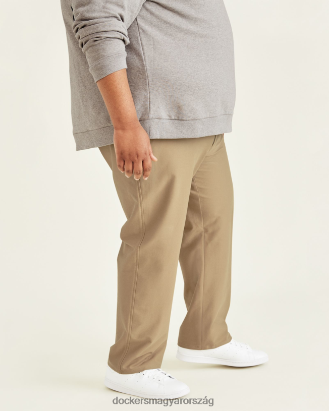 Dockers férfiak kényelmes kötött chino, egyenes szabású (nagy és magas) P840P887 ruházat igazi chino - tan
